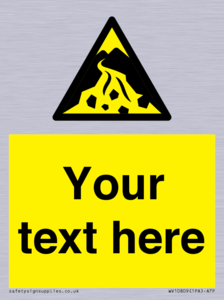 Custom Warning: Debris flow zone